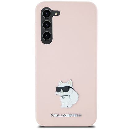 Futrola za Samsung Galaxy S23+ S916, Karl Lagerfeld, Silicone Choupette Metal, Roze
