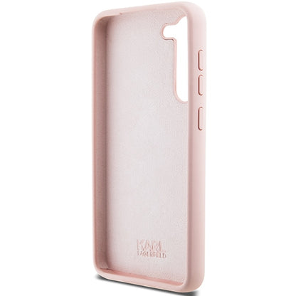 Futrola za Samsung Galaxy S23+ S916, Karl Lagerfeld, Silicone Choupette Metal, Roze