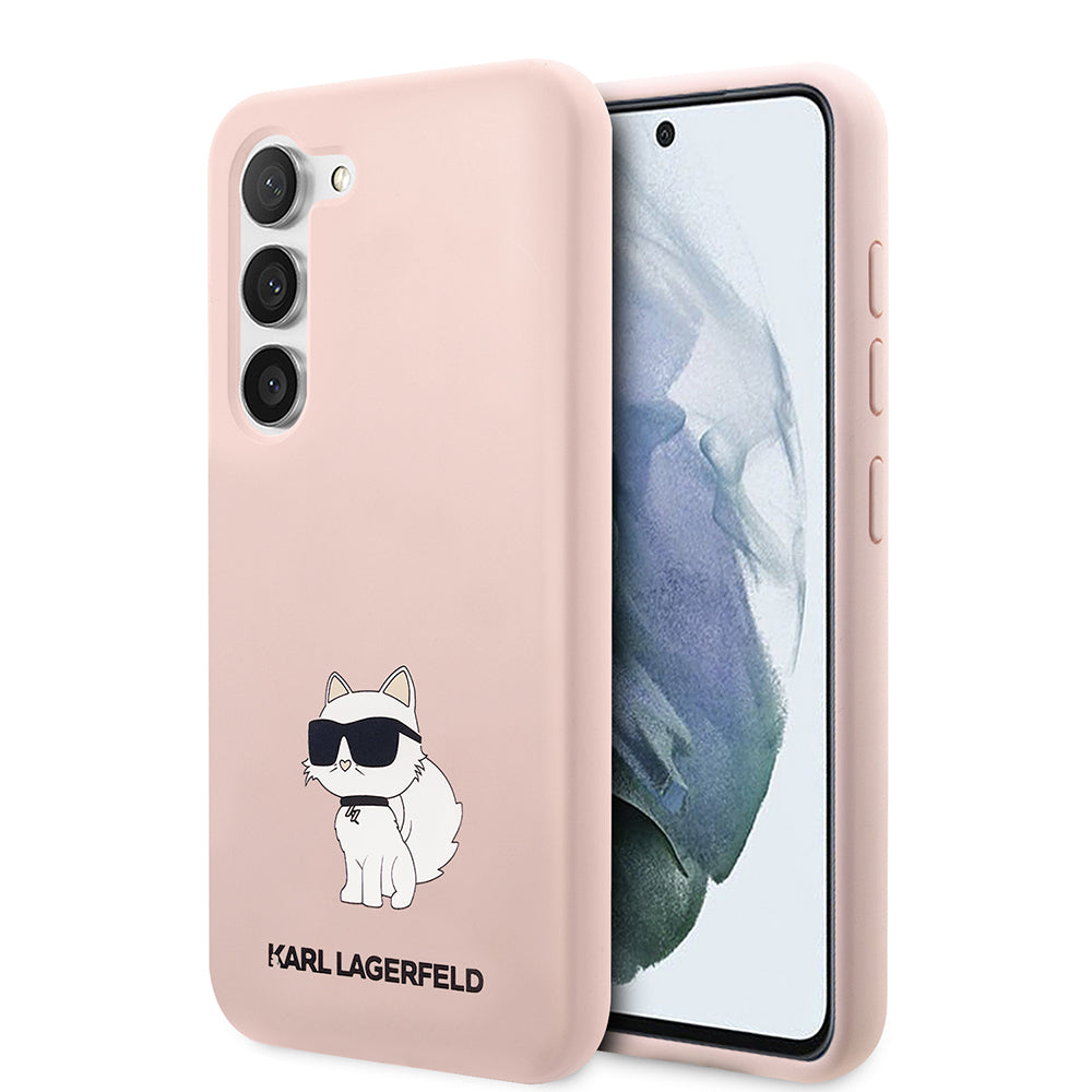 Futrola za Samsung Galaxy S23+ S916, Karl Lagerfeld, Silicone Choupette, Roze