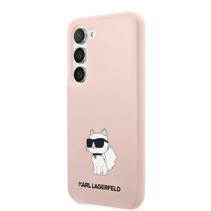 Futrola za Samsung Galaxy S23+ S916, Karl Lagerfeld, Silicone Choupette, Roze