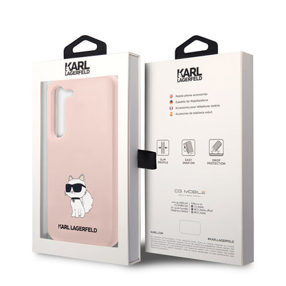 Futrola za Samsung Galaxy S23+ S916, Karl Lagerfeld, Silicone Choupette, Roze