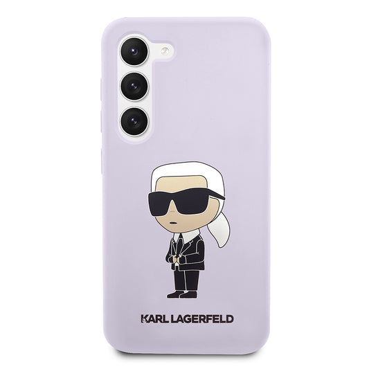 Futrola za Samsung Galaxy S23+ S916, Karl Lagerfeld, Silicone Ikonik Karl, Ljubičasta