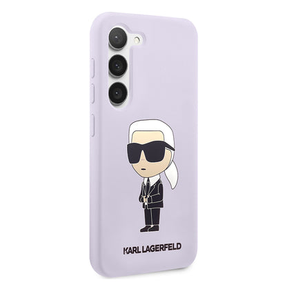 Futrola za Samsung Galaxy S23+ S916, Karl Lagerfeld, Silicone Ikonik Karl, Ljubičasta