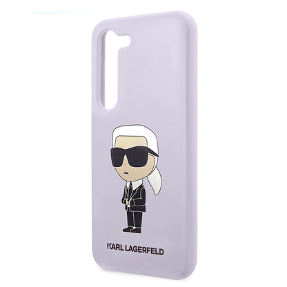 Futrola za Samsung Galaxy S23+ S916, Karl Lagerfeld, Silicone Ikonik Karl, Ljubičasta