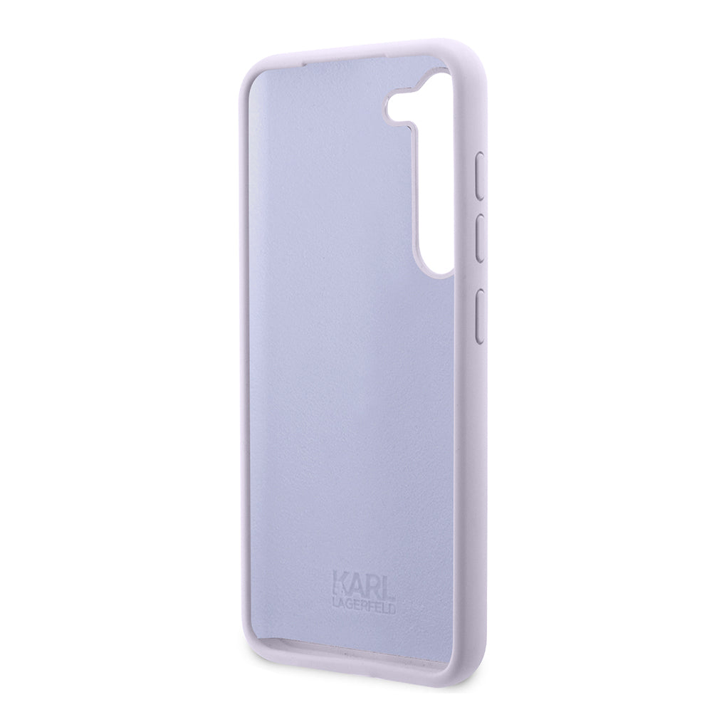 Futrola za Samsung Galaxy S23+ S916, Karl Lagerfeld, Silicone Ikonik Karl, Ljubičasta