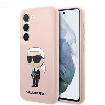 Futrola za Samsung Galaxy S23+ S916, Karl Lagerfeld, Silicone Ikonik Karl, Roze