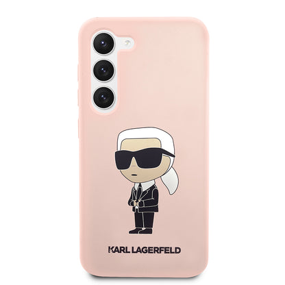 Futrola za Samsung Galaxy S23+ S916, Karl Lagerfeld, Silicone Ikonik Karl, Roze