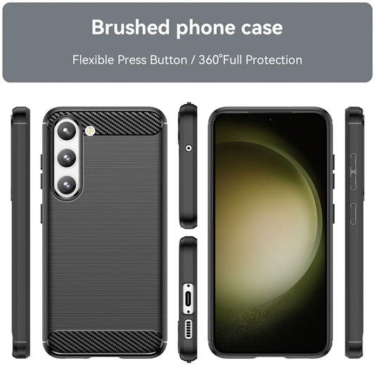 Futrola za Samsung Galaxy S23+ S916, Techsuit, Karbon, Crna