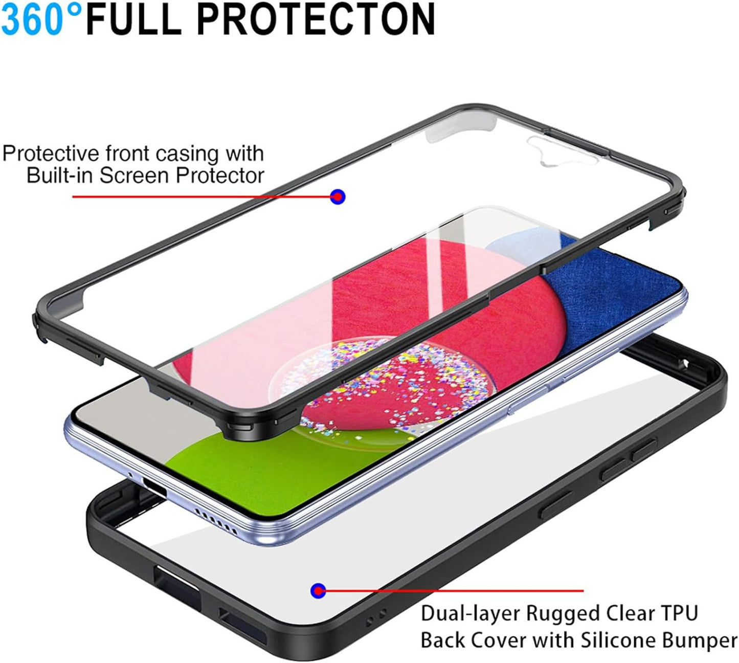 Futrola za Samsung Galaxy S23+ S916, Techsuit, ColorVerse 360, Crna