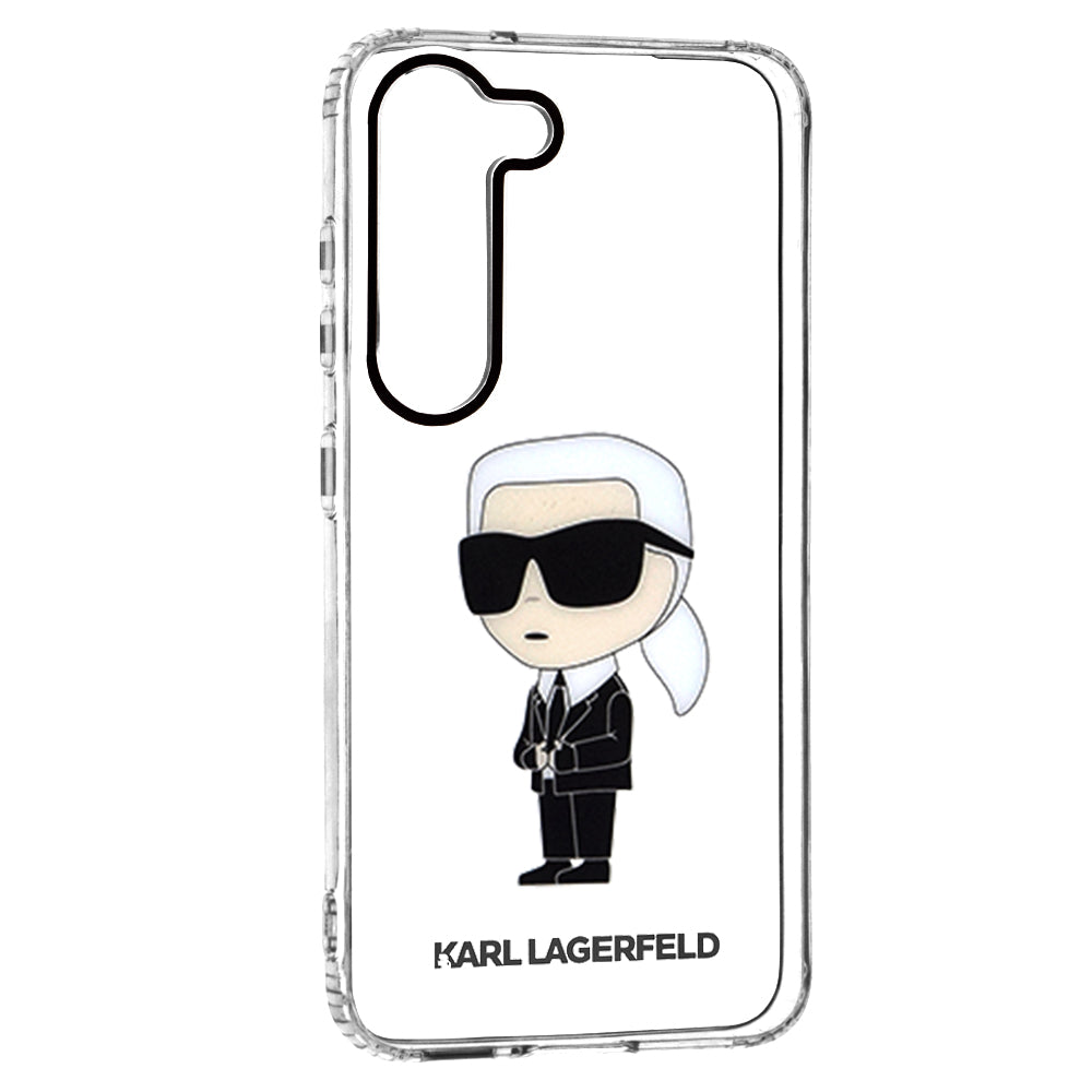 Futrola za Samsung Galaxy S23 S911, Karl Lagerfeld, Ikonik Karl, Providna