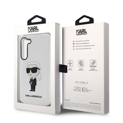 Futrola za Samsung Galaxy S23 S911, Karl Lagerfeld, Ikonik Karl, Providna