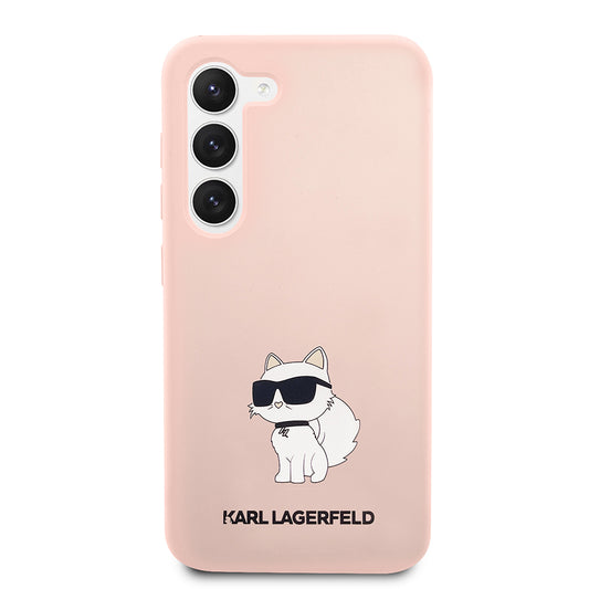 Futrola za Samsung Galaxy S23 S911, Karl Lagerfeld, Silicone Choupette, Roze
