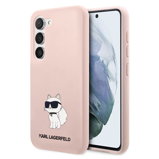 Futrola za Samsung Galaxy S23 S911, Karl Lagerfeld, Silicone Choupette, Roze