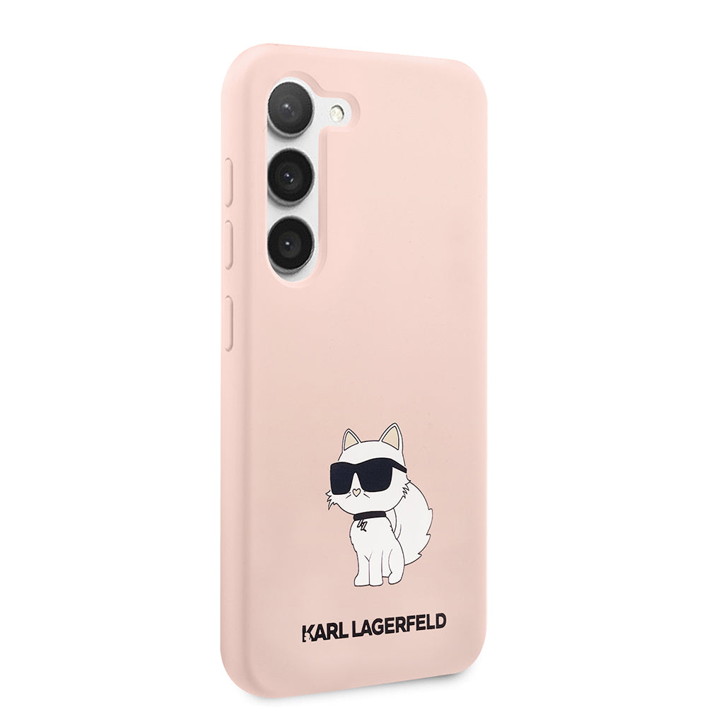 Futrola za Samsung Galaxy S23 S911, Karl Lagerfeld, Silicone Choupette, Roze