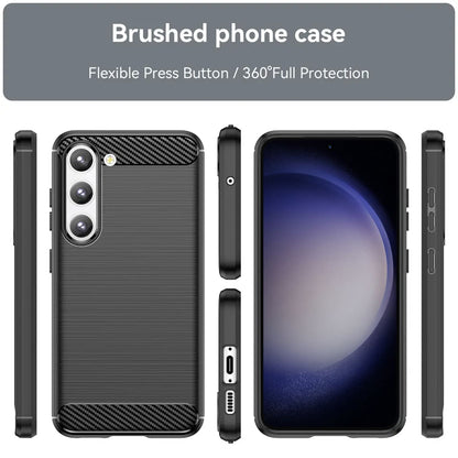 Futrola za Samsung Galaxy S23 S911, Techsuit, Karbon, Crna