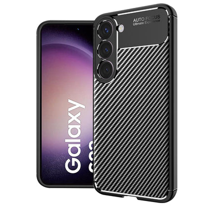 Futrola za Samsung Galaxy S23 S911, Techsuit, CarbonFiber, Crna