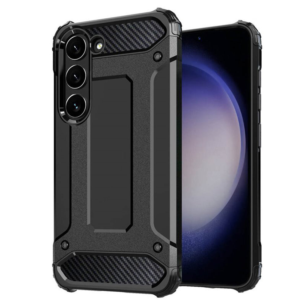 Futrola za Samsung Galaxy S23 S911, Techsuit, Hybrid Armor, Crna
