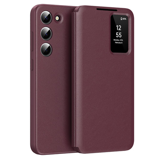 Futrola za Samsung Galaxy S23 S911, Techsuit, SmartView, Crvena