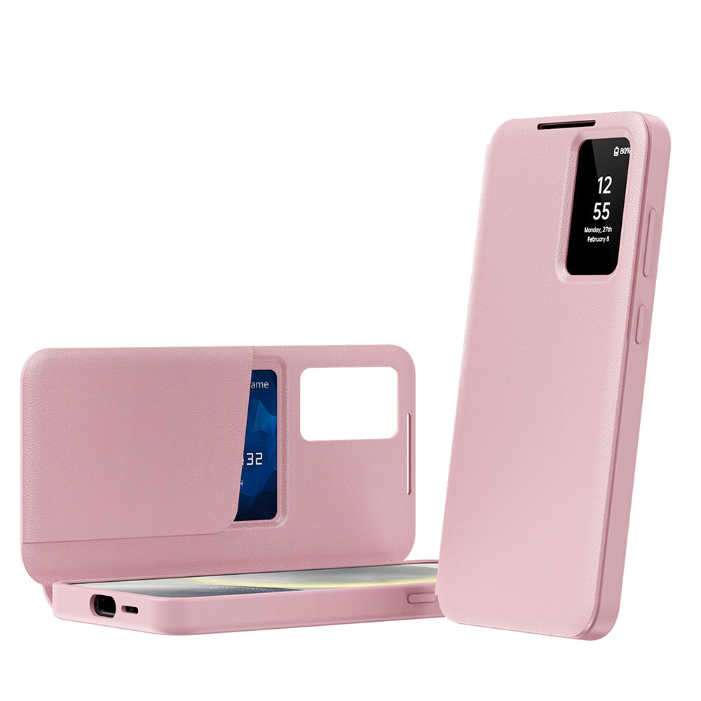 Futrola za Samsung Galaxy S23 S911, Techsuit, SmartView, Roze