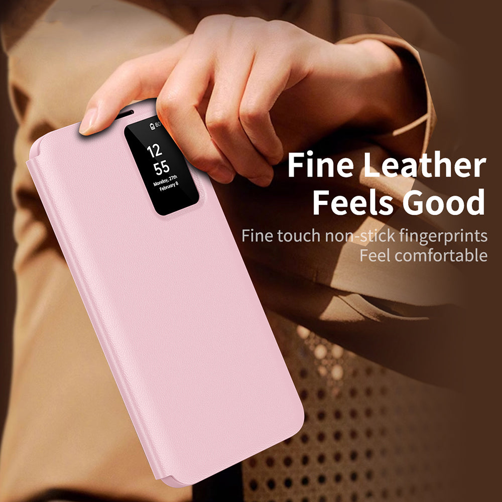 Futrola za Samsung Galaxy S23 S911, Techsuit, SmartView, Roze