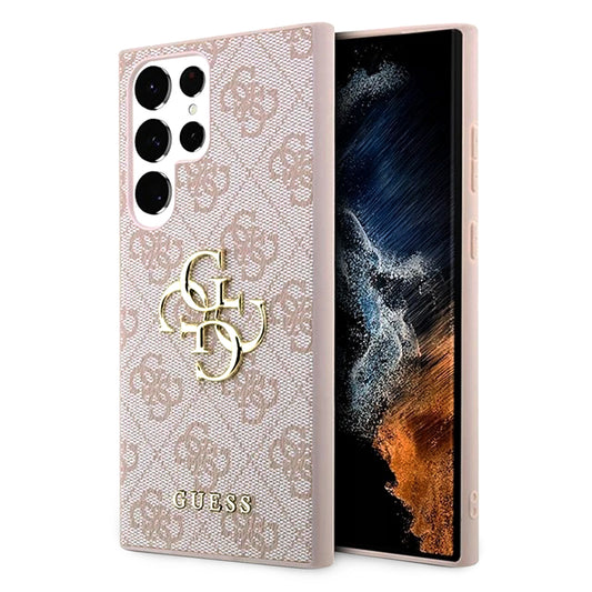 Futrola za Samsung Galaxy S23 Ultra S918, Guess, 4G Big Logo, Roze