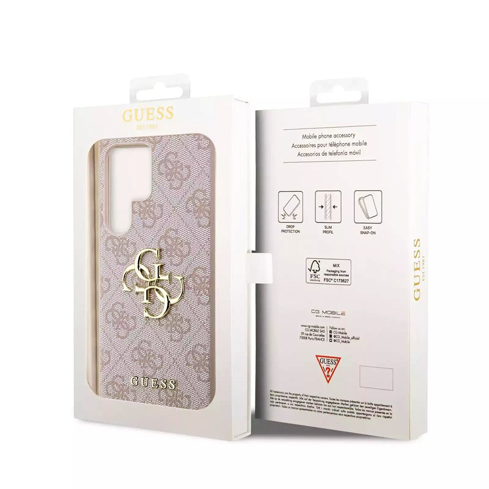 Futrola za Samsung Galaxy S23 Ultra S918, Guess, 4G Big Logo, Roze