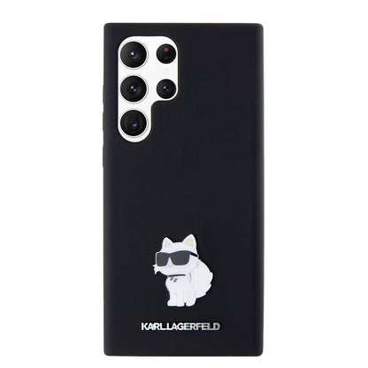 Futrola za Samsung Galaxy S23 Ultra S918, Karl Lagerfeld, Silicone Choupette, Crna