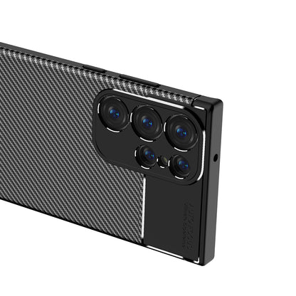 Futrola za Samsung Galaxy S23 Ultra S918, Techsuit, CarbonFiber, Crna