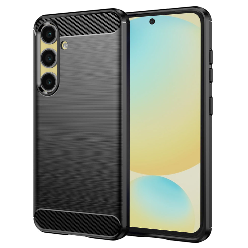 Futrola za Samsung Galaxy S24 FE S721, Techsuit, Karbon, Crna