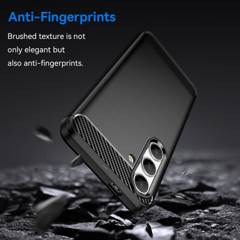 Futrola za Samsung Galaxy S24 FE S721, Techsuit, Karbon, Crna