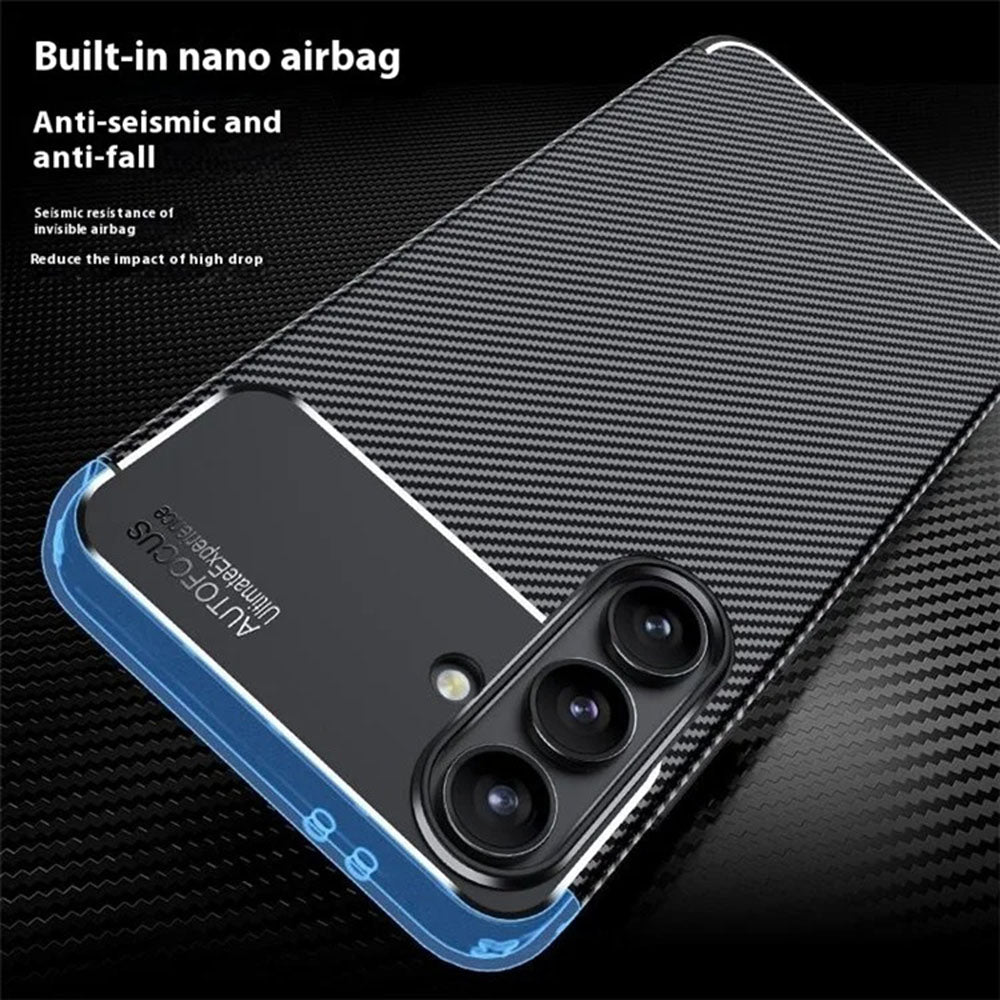 Futrola za Samsung Galaxy S24 FE S721, Techsuit, CarbonFiber, Crna