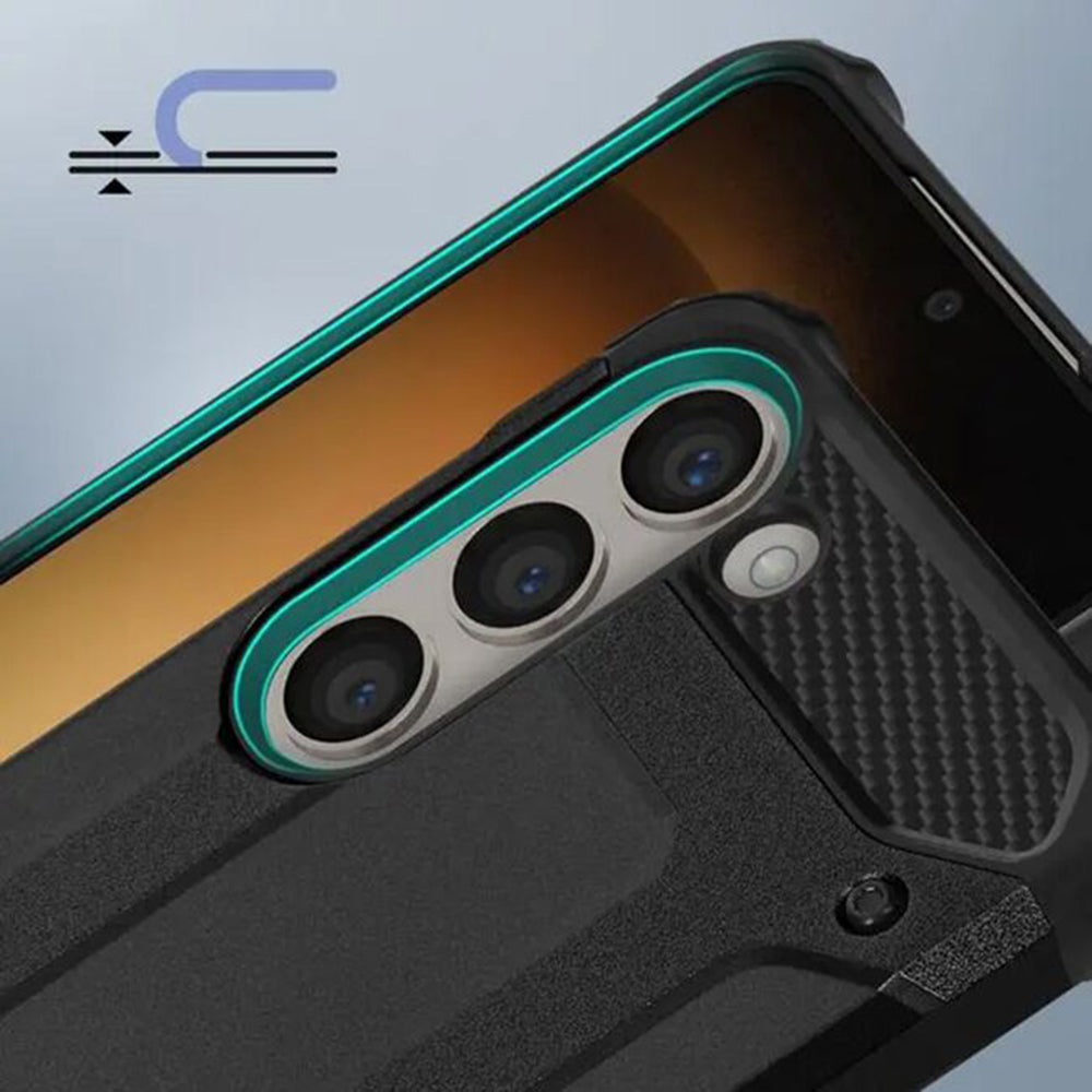 Futrola za Samsung Galaxy S24 FE S721, Techsuit, Hybrid Armor, Crna