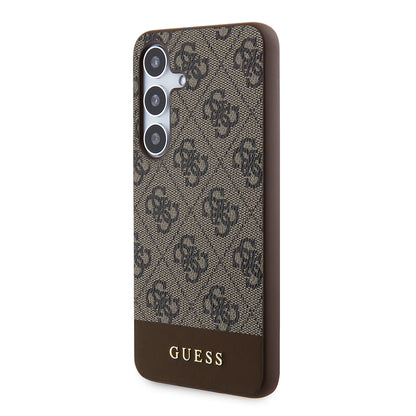 Futrola za Samsung Galaxy S24+ S926, Guess, 4G Stripe, Braon