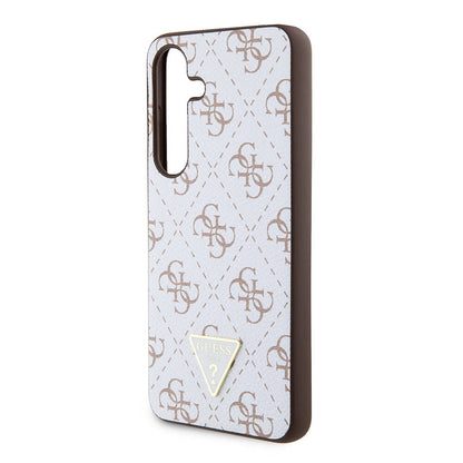 Futrola za Samsung Galaxy S24+ S926, Guess, 4G Triangle Logo, Bela
