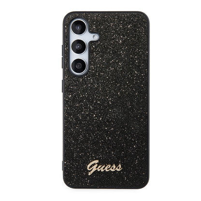 Futrola za Samsung Galaxy S24+ S926, Guess, Glitter Script, Crna