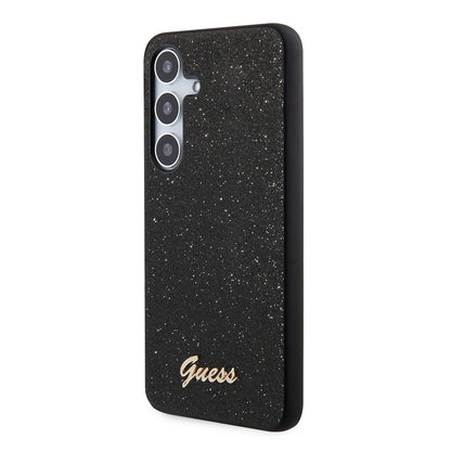 Futrola za Samsung Galaxy S24+ S926, Guess, Glitter Script, Crna