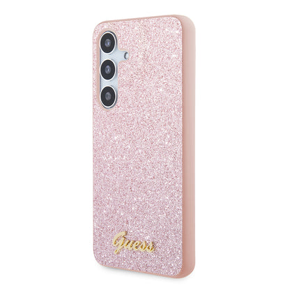Futrola za Samsung Galaxy S24+ S926, Guess, Glitter Script, Roze