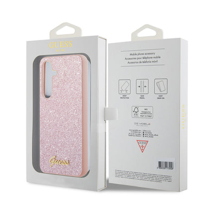 Futrola za Samsung Galaxy S24+ S926, Guess, Glitter Script, Roze