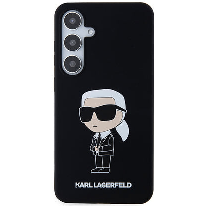 Futrola za Samsung Galaxy S24+ S926, Karl Lagerfeld, Silicone Ikonik NFT, Crna