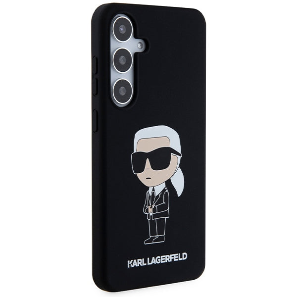 Futrola za Samsung Galaxy S24+ S926, Karl Lagerfeld, Silicone Ikonik NFT, Crna