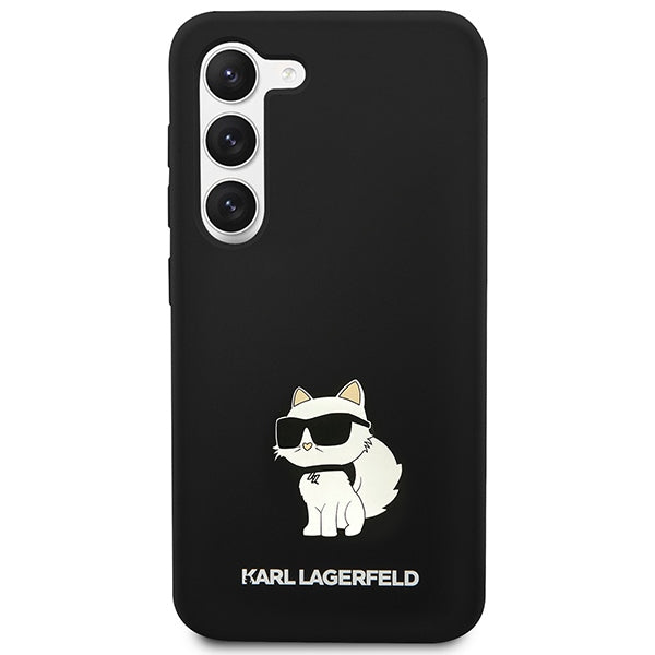 Futrola za Samsung Galaxy S24+ S926, Karl Lagerfeld, Silicone Choupette, Crna