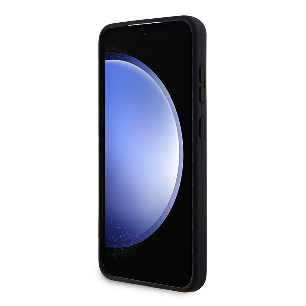 Futrola za Samsung Galaxy S24+ S926, Karl Lagerfeld, Silikonska Karl & Choupette Metal, Crna