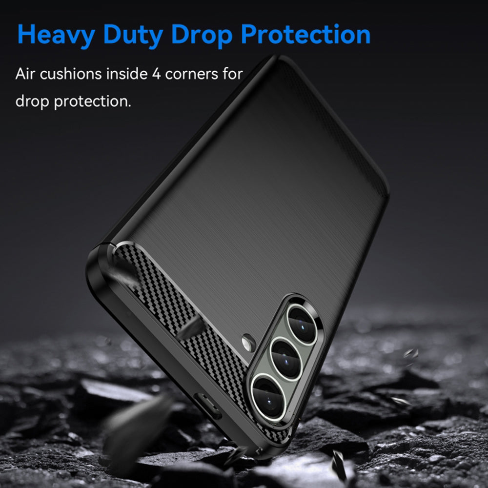 Futrola za Samsung Galaxy S24+ S926, Techsuit, Karbon, Crna