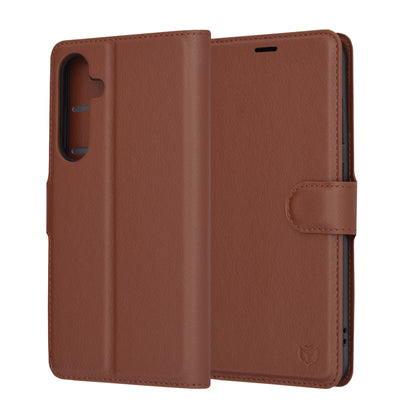 Futrola za Samsung Galaxy S24+ S926, Techsuit, Leather Folio, Braon