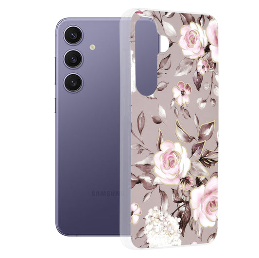 Futrola za Samsung Galaxy S24+ S926, Techsuit, Marble, Siva