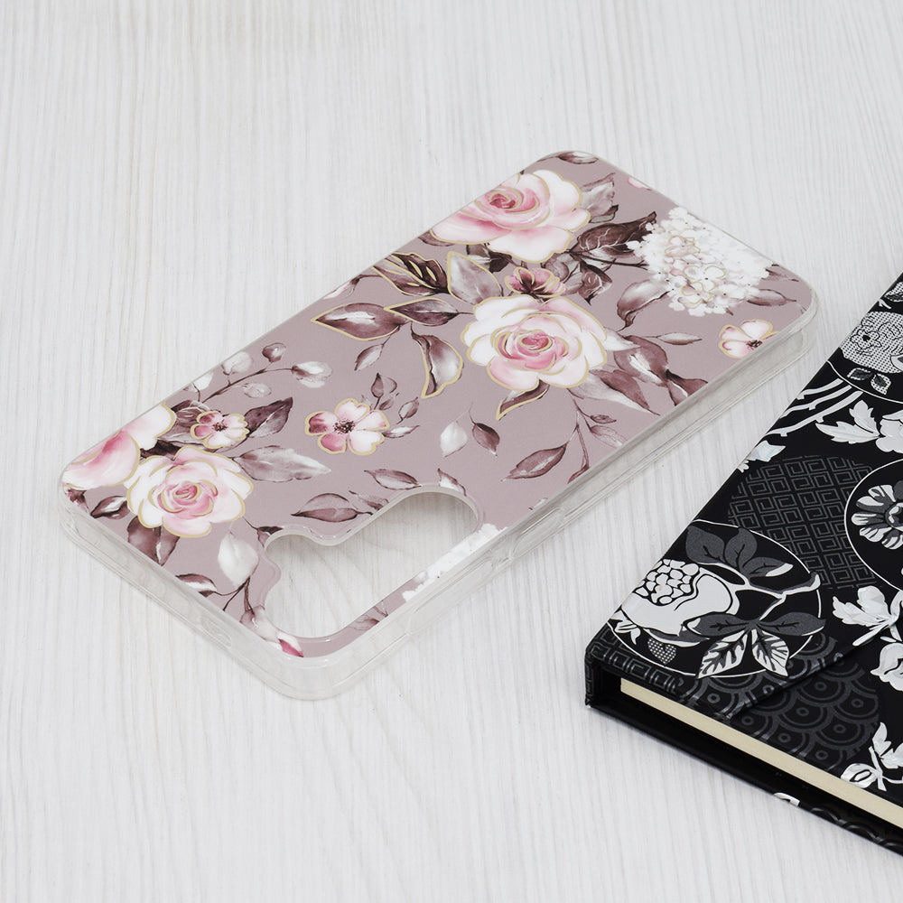 Futrola za Samsung Galaxy S24+ S926, Techsuit, Marble, Siva
