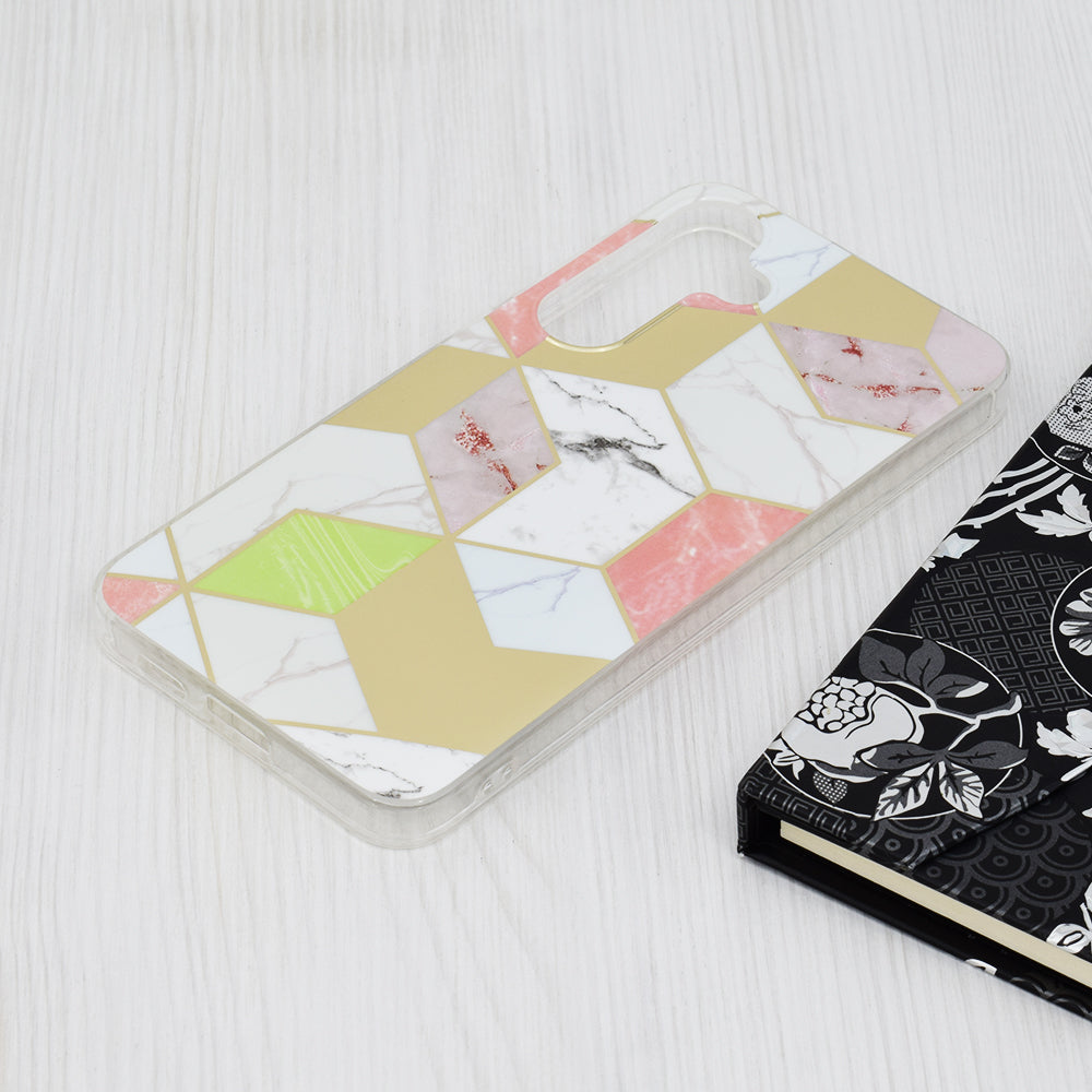 Futrola za Samsung Galaxy S24+ S926, Techsuit, Marble, Ljubičasta