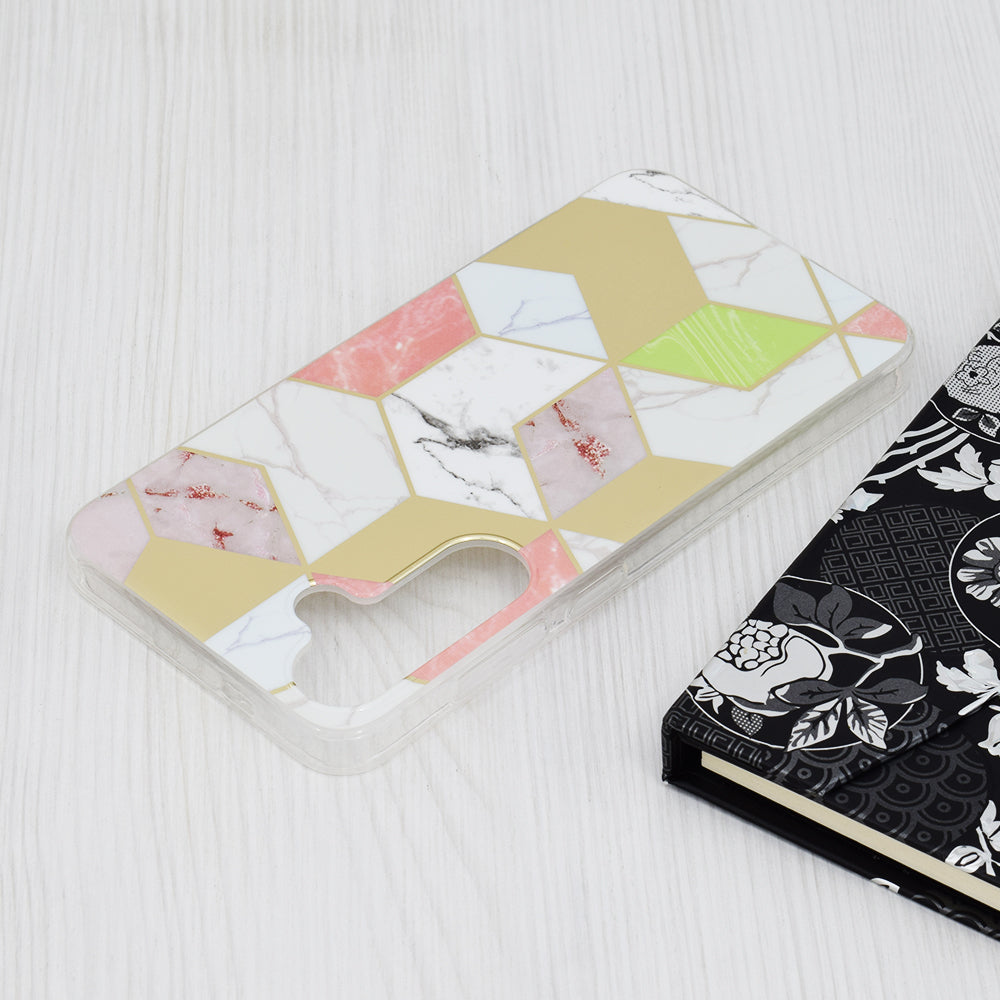 Futrola za Samsung Galaxy S24+ S926, Techsuit, Marble, Ljubičasta