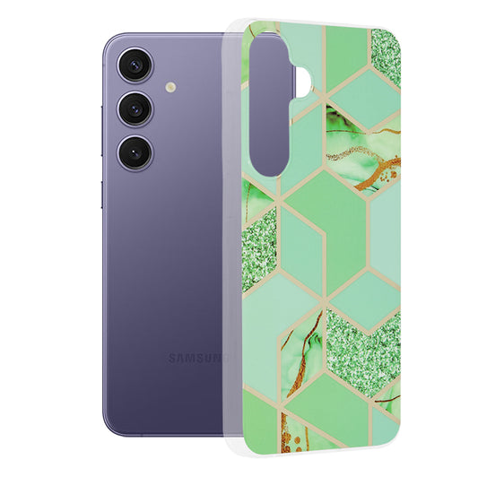 Futrola za Samsung Galaxy S24+ S926, Techsuit, Marble, Zelena