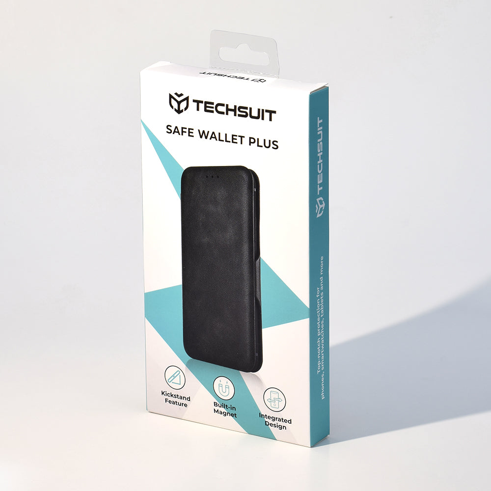 Futrola za Samsung Galaxy S24+ S926, Techsuit, Safe Wallet Plus, Crna